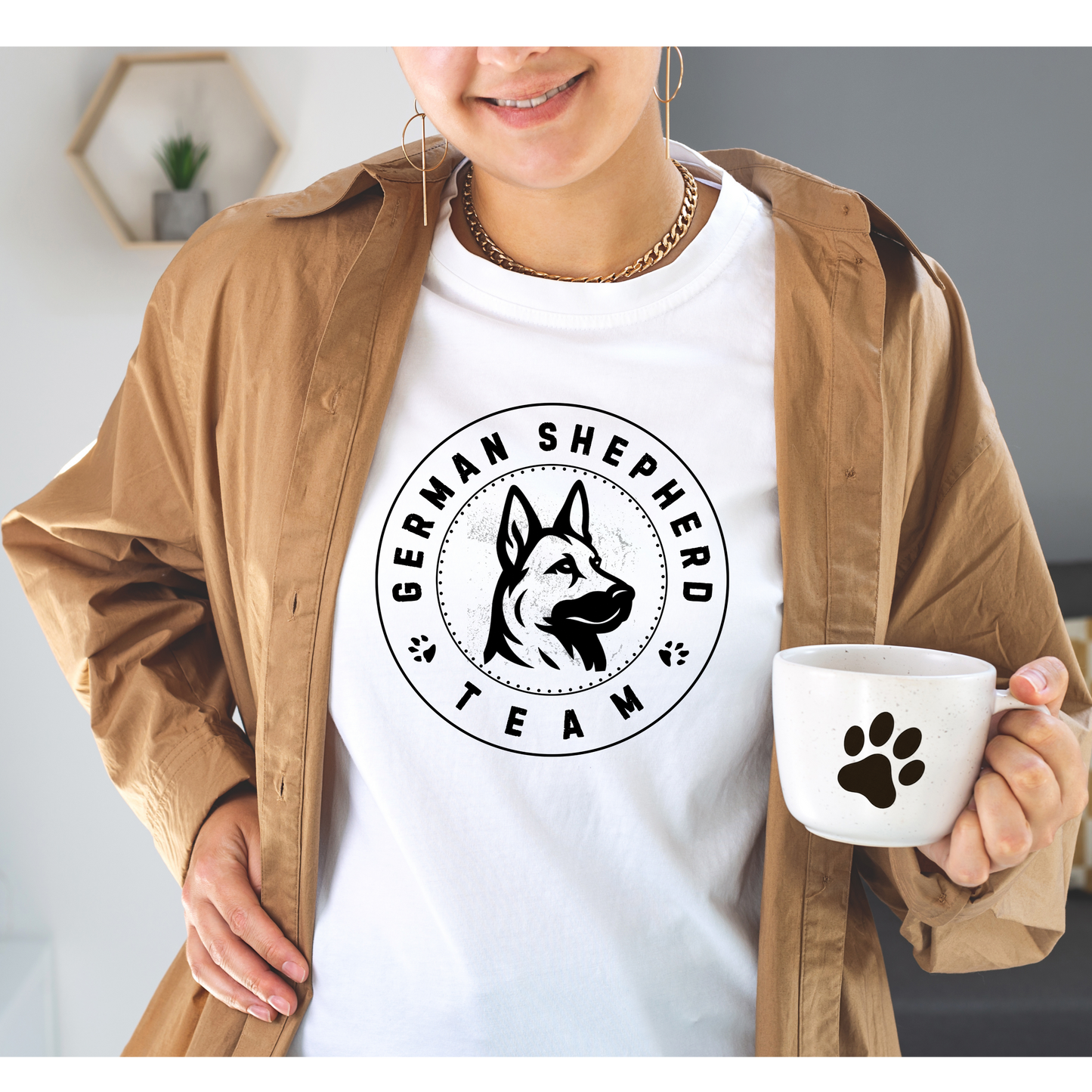 German Shepherd Team Logo- T-Shirt