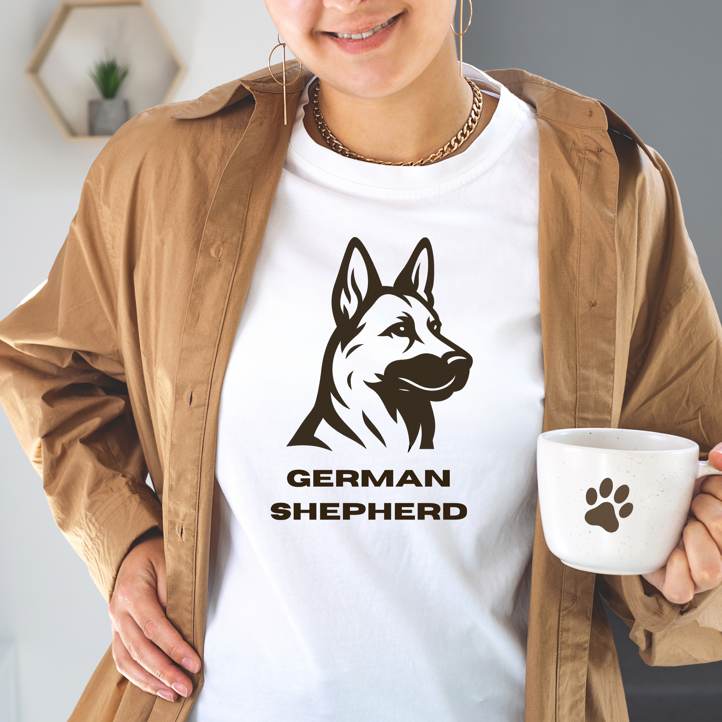 German Shepherd Silhouette T-Shirt
