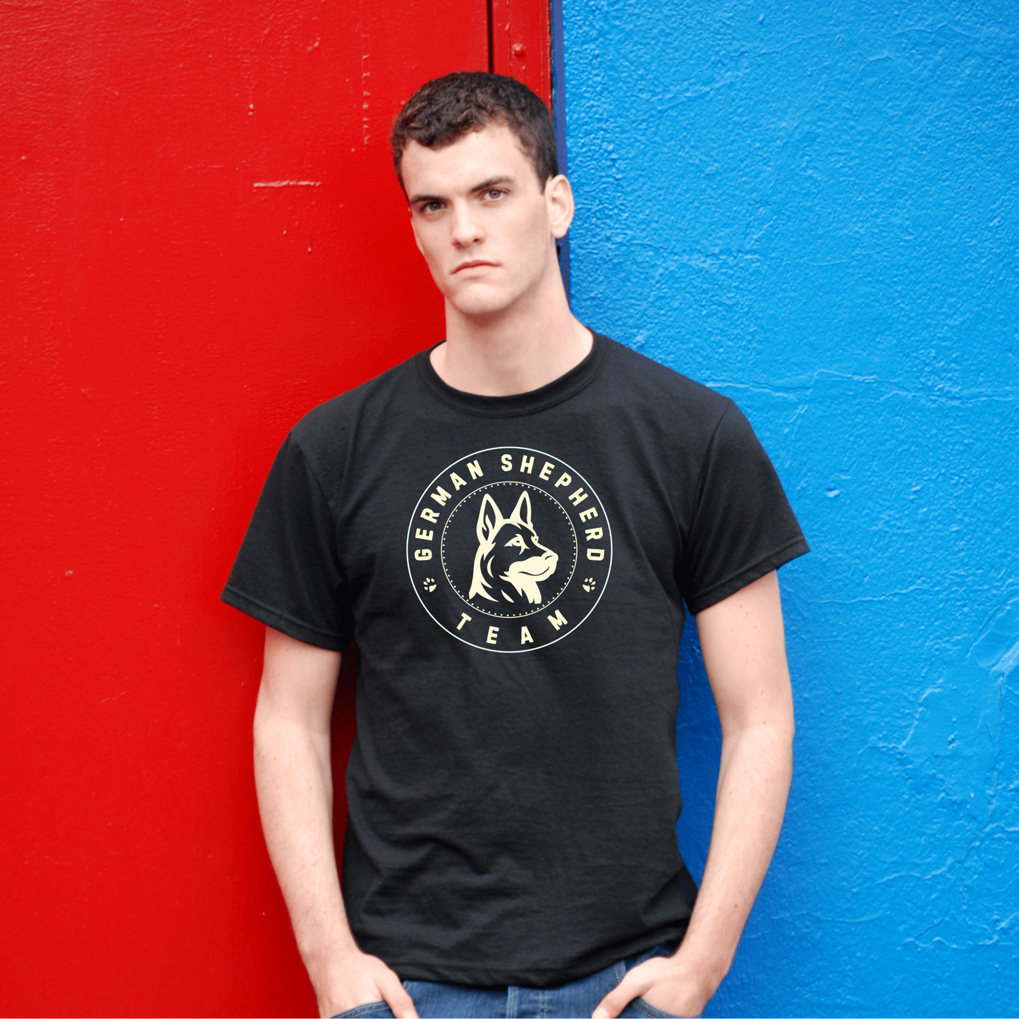 German Shepherd Team Logo- T-shirt