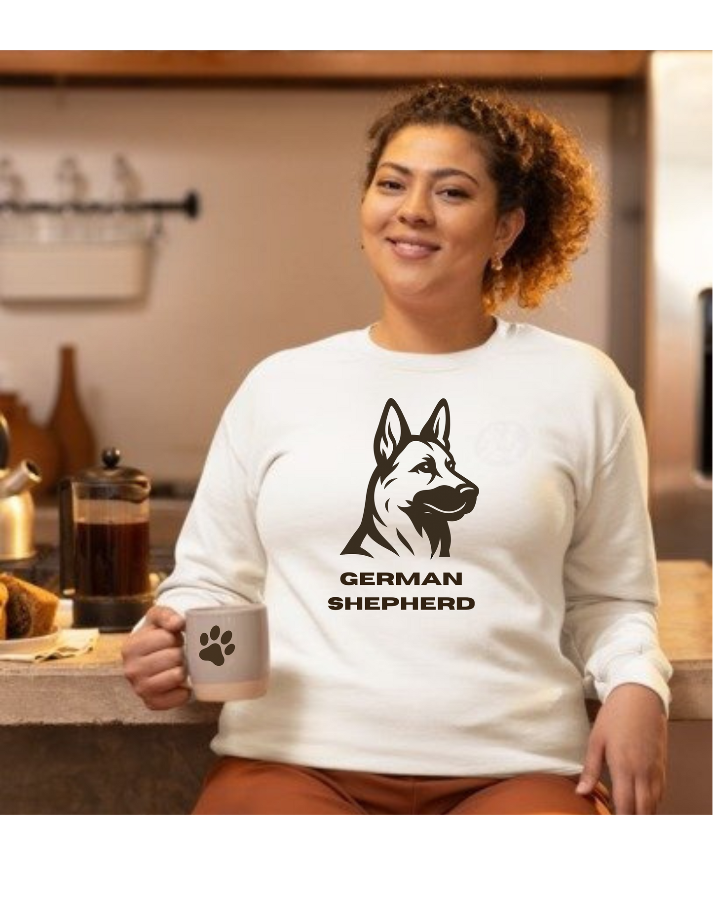 German Shepherd Silhouette- Sweatshirt