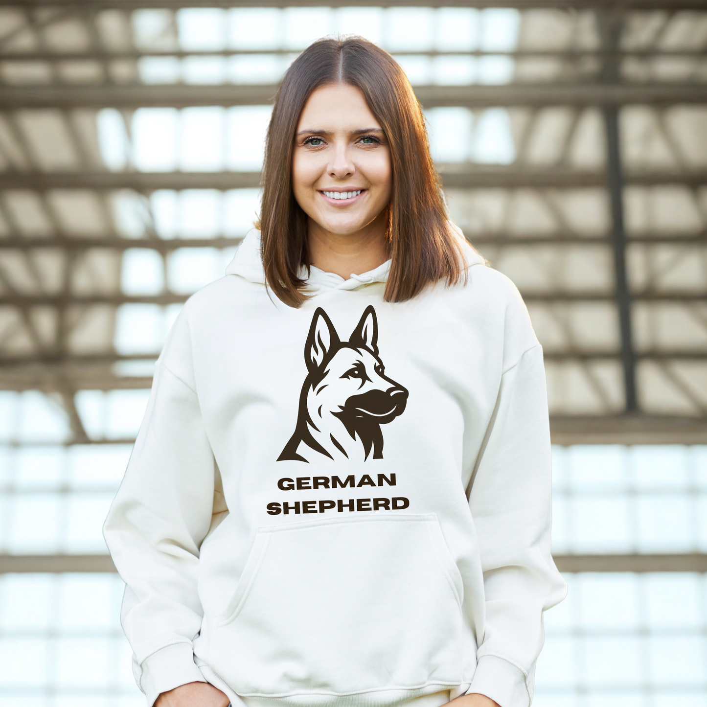 German Shepherd Silhouette- Hoodie