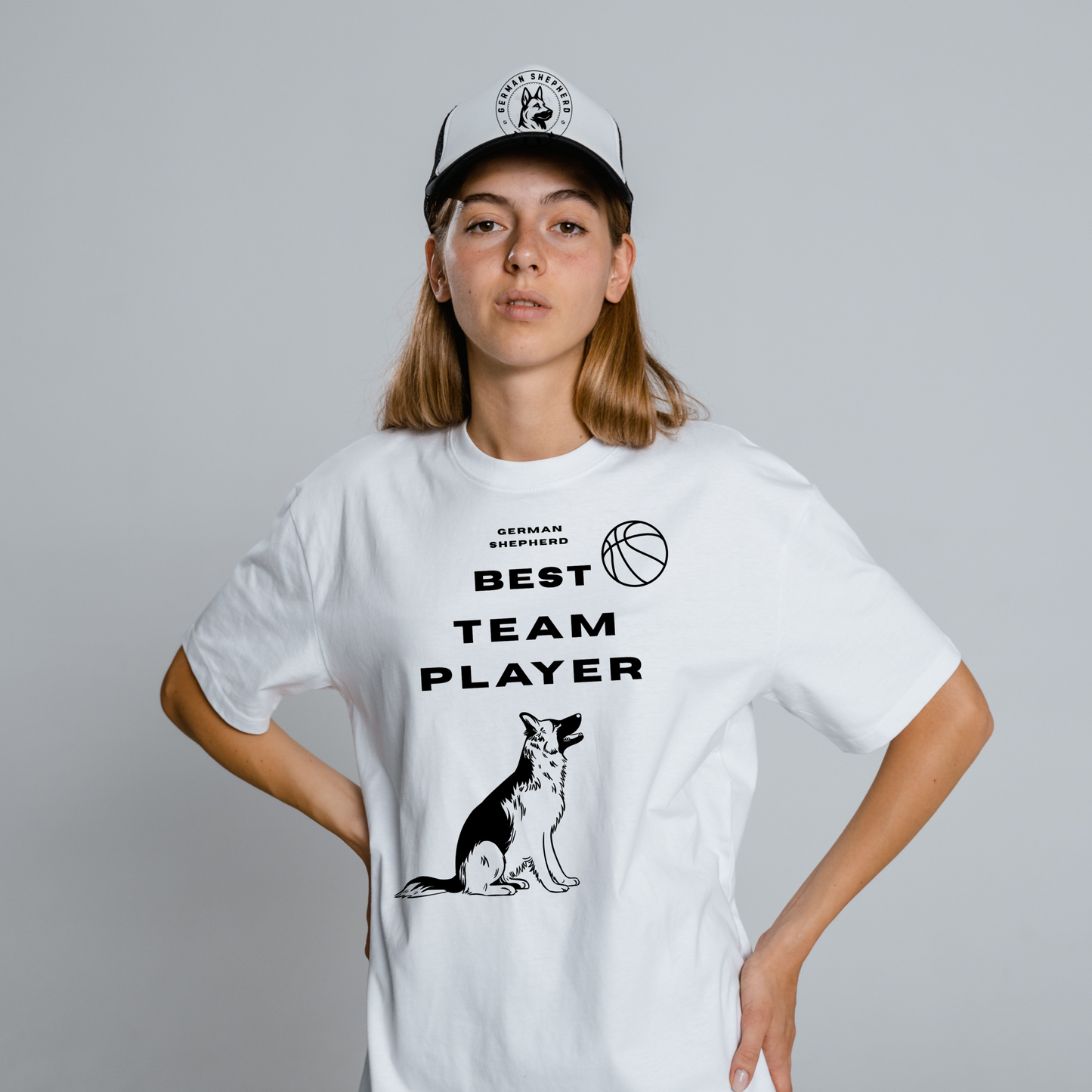 German Shepherd Best Team Player- T-shirt