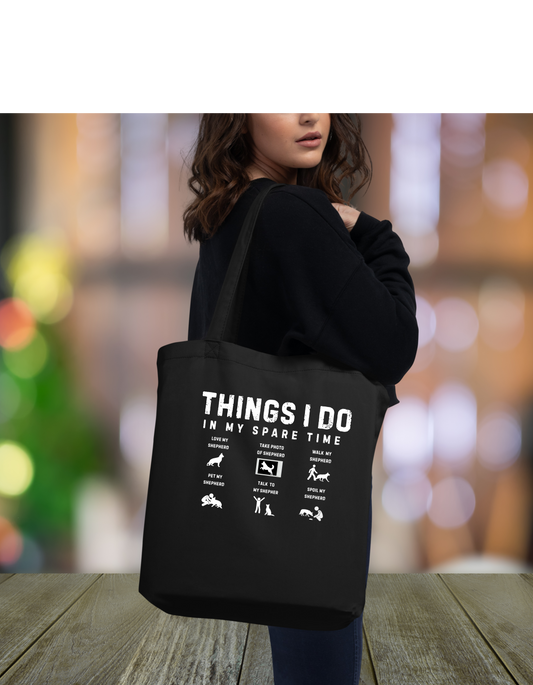 Things I Do In My Spare Time- Eco Tote Bag for Dog Lovers