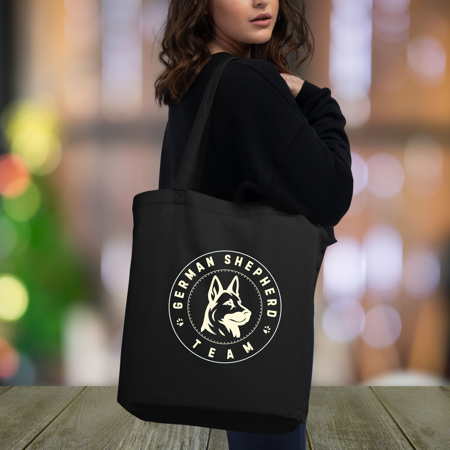 German Shepherd Team Logo- Eco Tote Bag