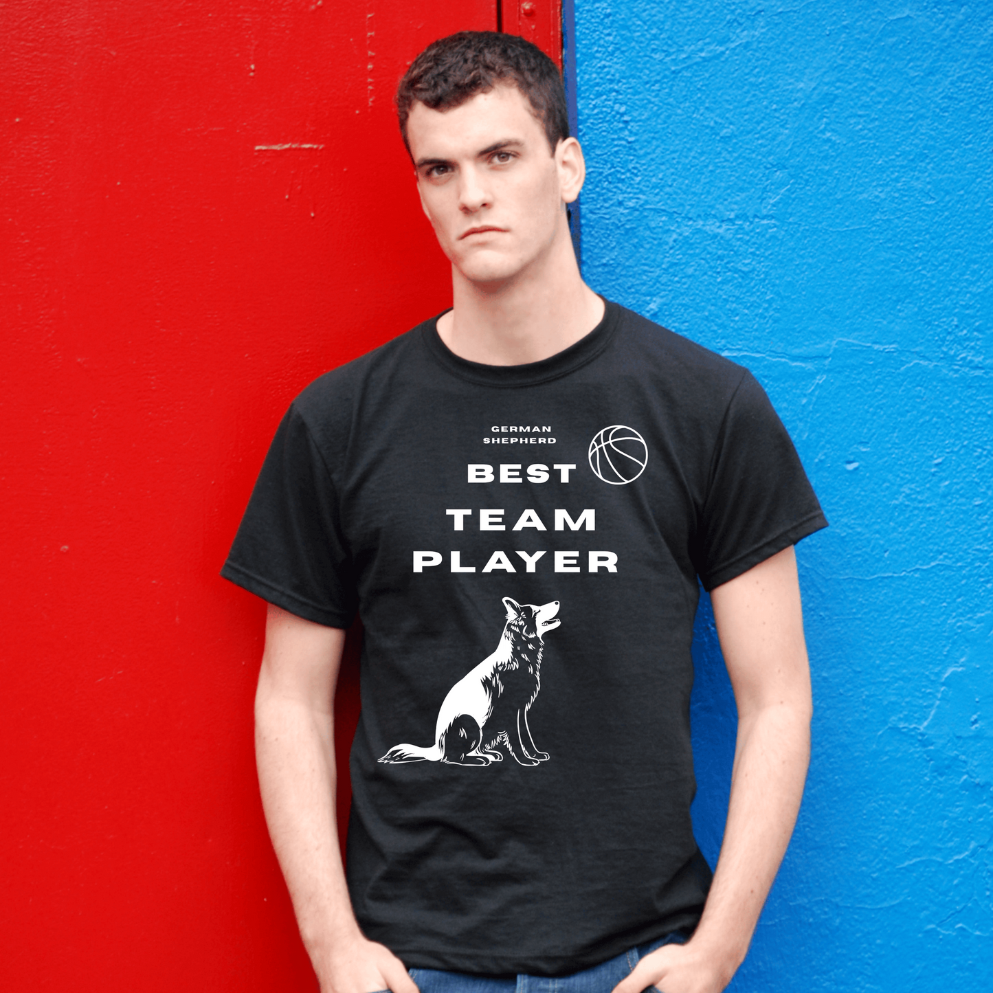 German Shepherd Best Team Player- T-shirt