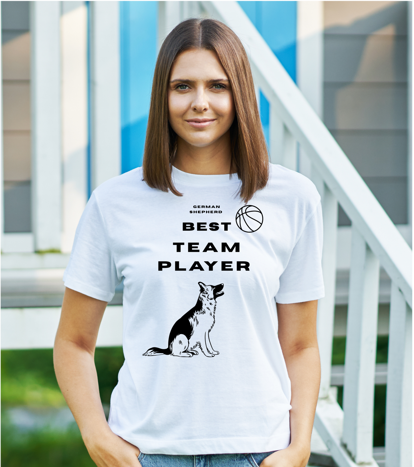 German Shepherd Best Team Player- T-shirt