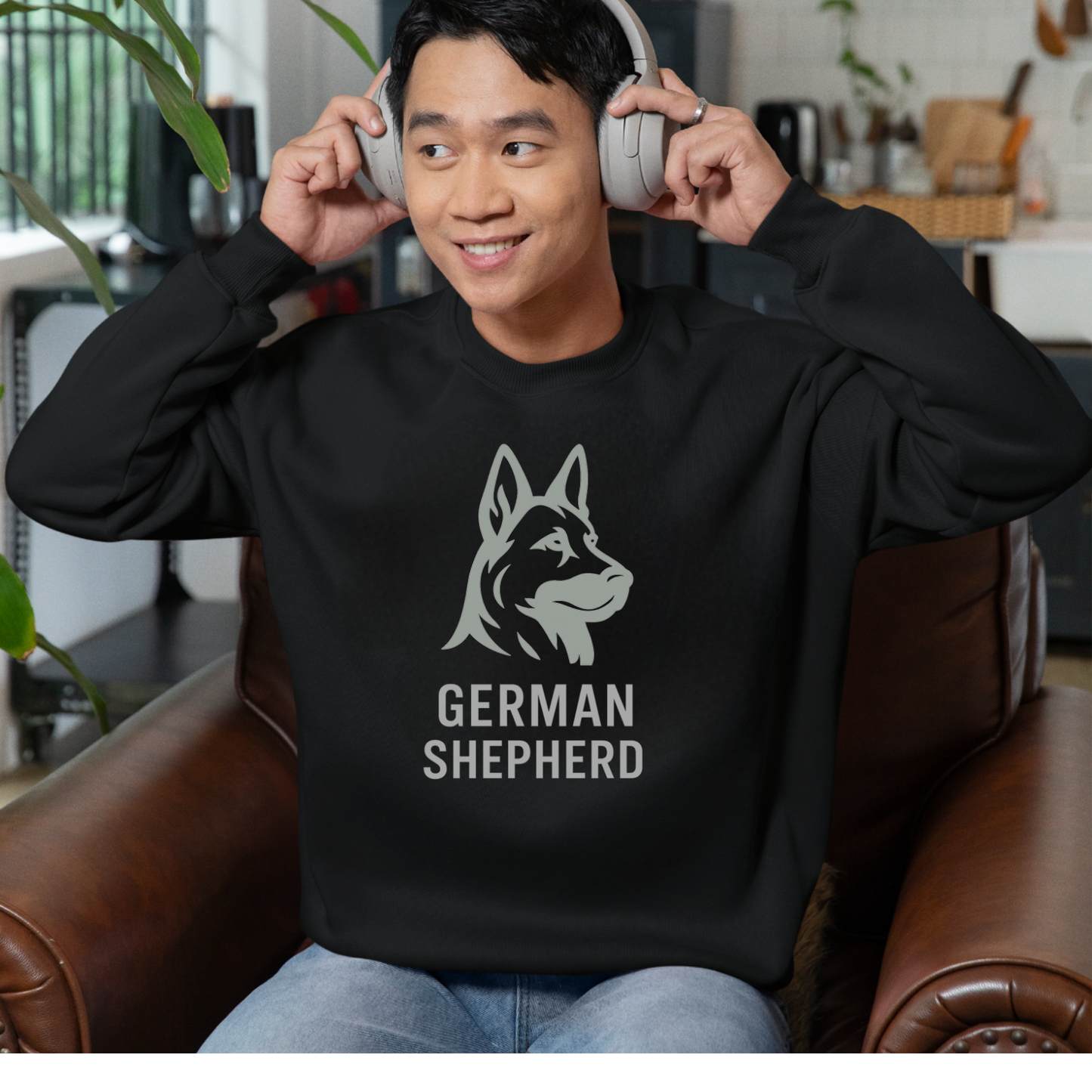 German Shepherd Silhouette- Sweatshirt