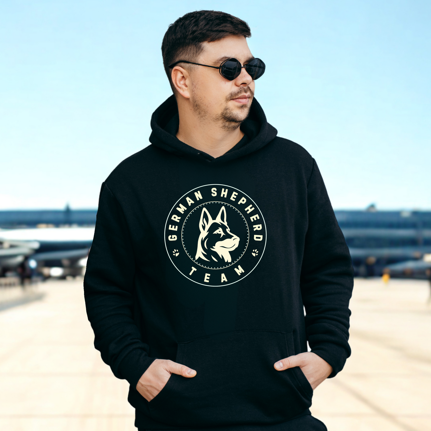 German Shepherd Team Logo- Hoodie